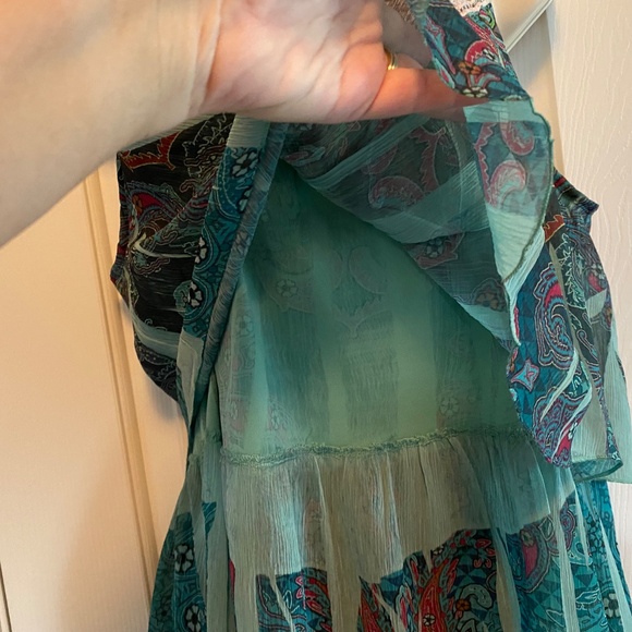 BUY 2 ITEMS GET 1 FREE. - Cocomo Lace Bodice Sleeveless Blouse Sz L - Picture 4 of 5